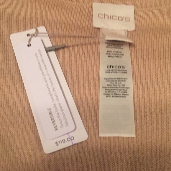 🌺 Chico’s Reversible Stripe Cardigan Sweater 🌺 - Picture 8 of 8